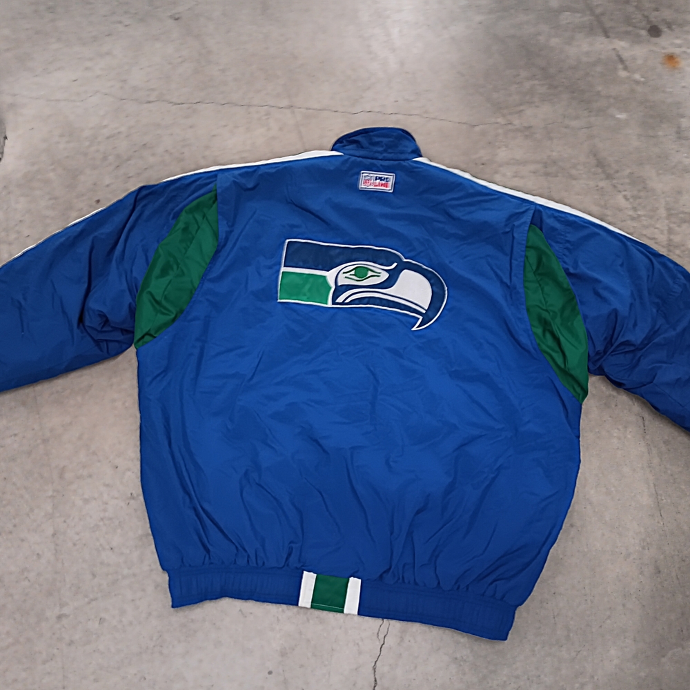 Vtg PRO LINE Starter Jacket  Sz 3XL Blue and Green Men's Jacket